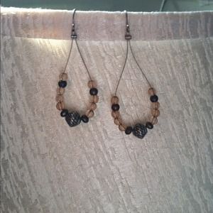 Sold! Handmade wire hoop earrings