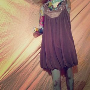 Gray Cocktail Dress