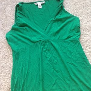 Banana Republic Green Twist Strap Tank Top