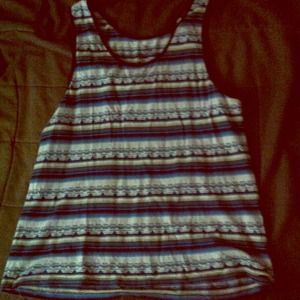 Blue Aztec pacsun tank top