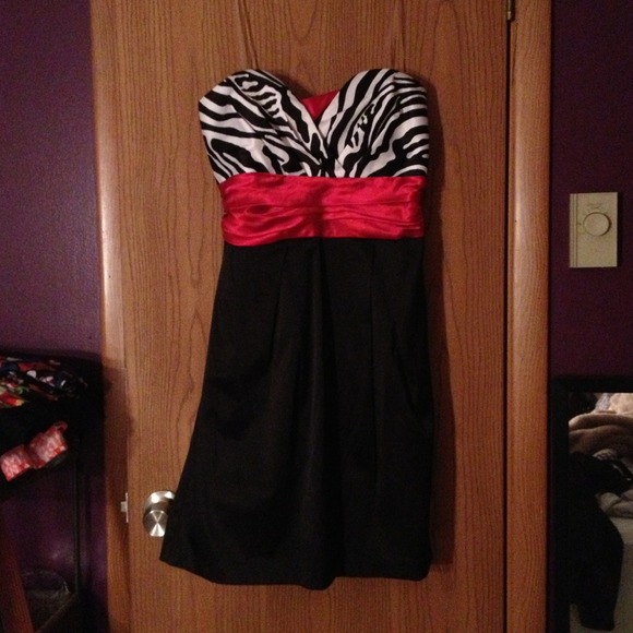 Strapless cocktail dress