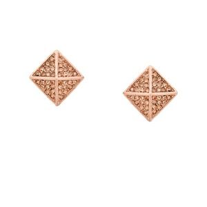Jewelry - Dazzling rose gold pyramid stud earrings Jewelry - Dazzling rose gold pyramid stud earrings