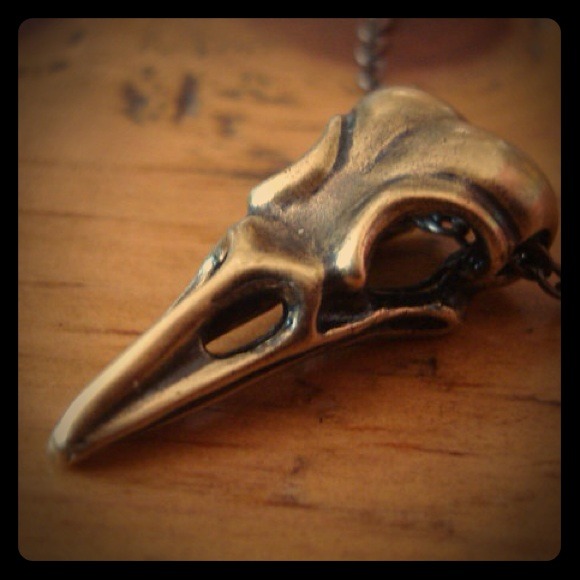 Sweet bird skull necklace