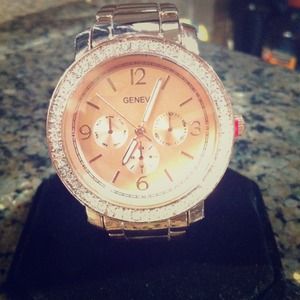 Rose Gold Geneva Watch