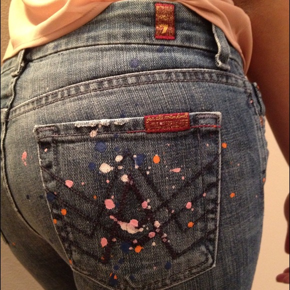 7 For All Mankind designer jeans- UNIQUE DESIGN - Picture 1 of 4