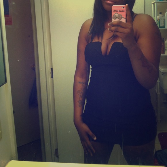 Black strapless dress - Picture 1 of 1