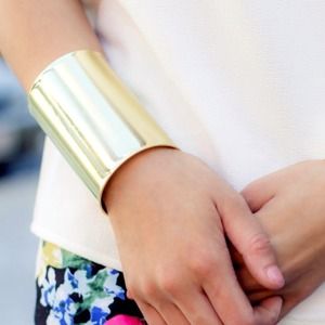Large gold cuff