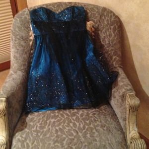 Strapless homecoming dress