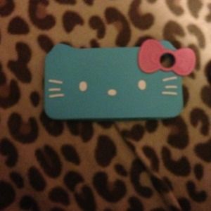 Blue hello kitty iPhone 4 4s