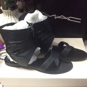 BCBG leather calf sandal