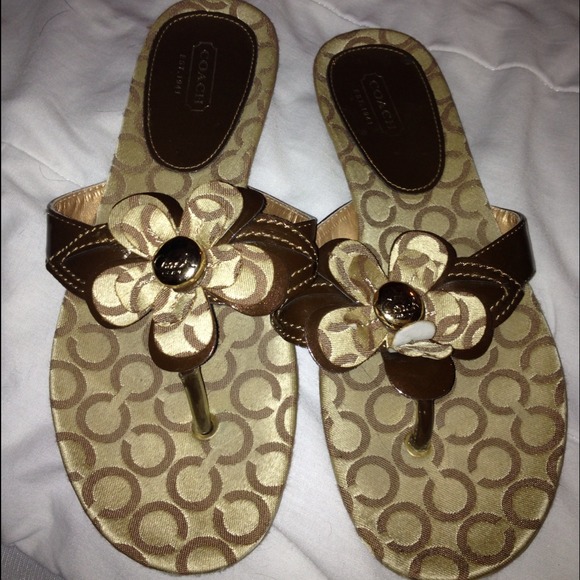 *RESERVED* Size 9 coach flip flops