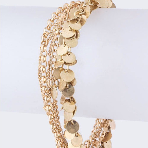 Disc chain bracelet