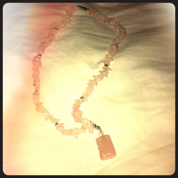 Rock necklace.