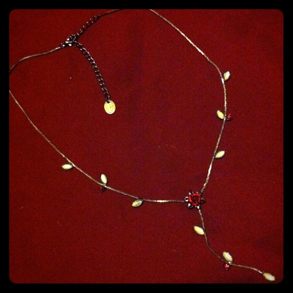Rose necklace.