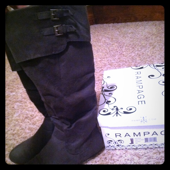 Rampage grey suede boots worn ONE time