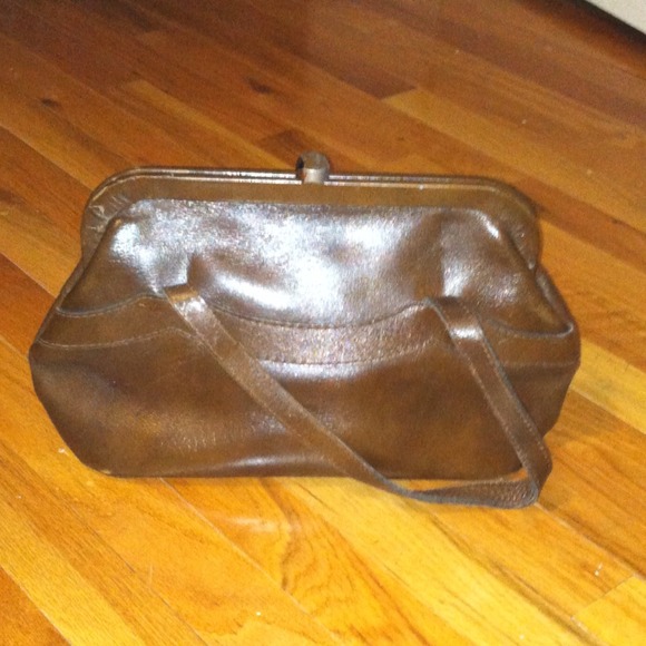 SOLD REDUCED Vintage brown Letisse hand bag.