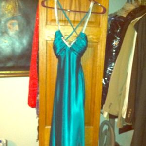 Teal Morgan and Co. Dress