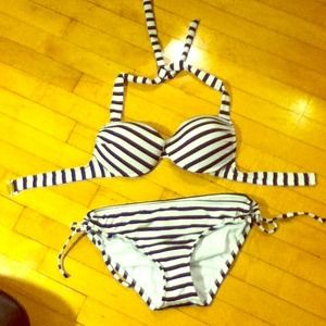 Massimo target small push-up striped bikini