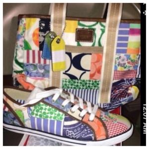Coach bags with matching sneakers... Never worn