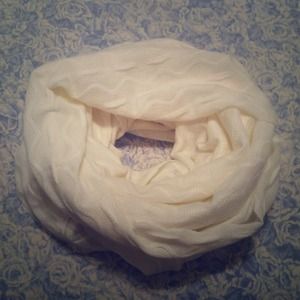 White Infinity Scarf