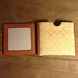 Coach signature mirror