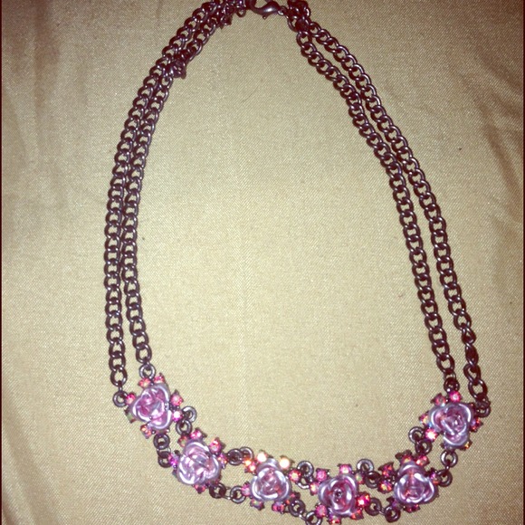Rose necklace- choker