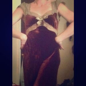 Betsey Johnson crushed velvet dress