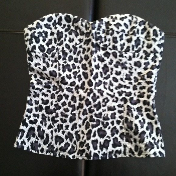 Leopard tube top