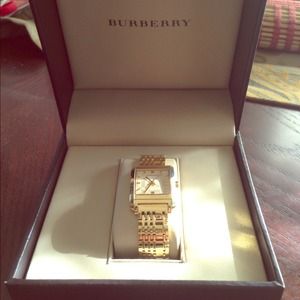 Gold Burberry Timeless Watch