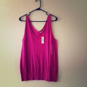 A pink top