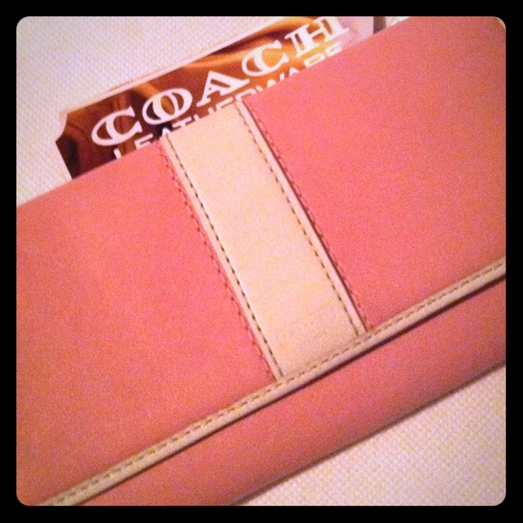 Coach slim envelope wallet PINK