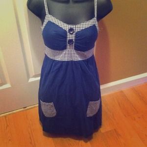 Navy blue short dress