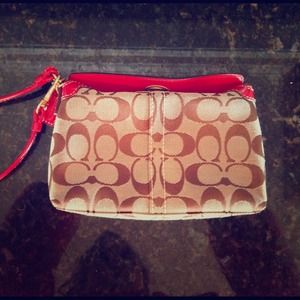 Coach Signature Wristlet