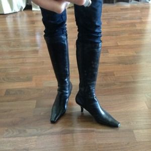 Black Bandolino Leather boots Size 9.5