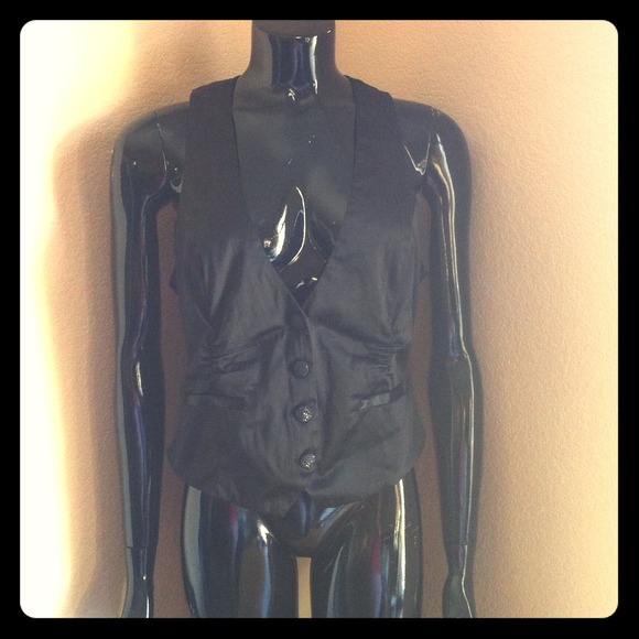 Sexy Satin Vest Size L