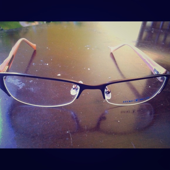 New Lucky Eyeglasses "Casey" Brown demo lens