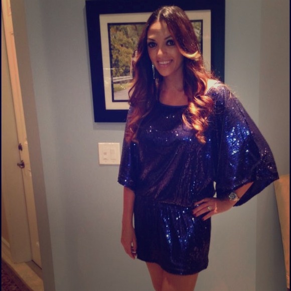 Navy sequined tunic or dress - Picture 1 of 1