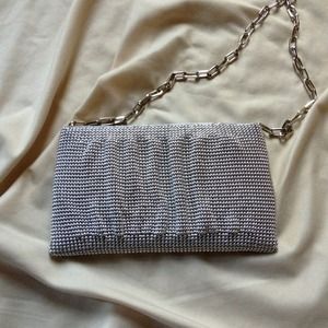RESERVED Silver clutch