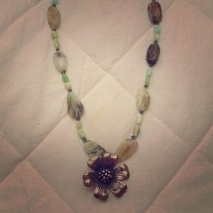 No longer available!! Handmade flower necklace