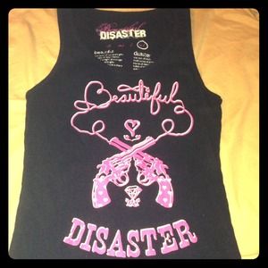 💗Sold💗Beautiful Disaster Tank Top