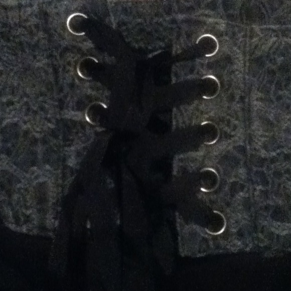 Black grey skirt