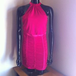 SOLDSexy Fuchsia Halter Dress