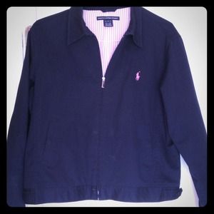 Navy Polo Jacket