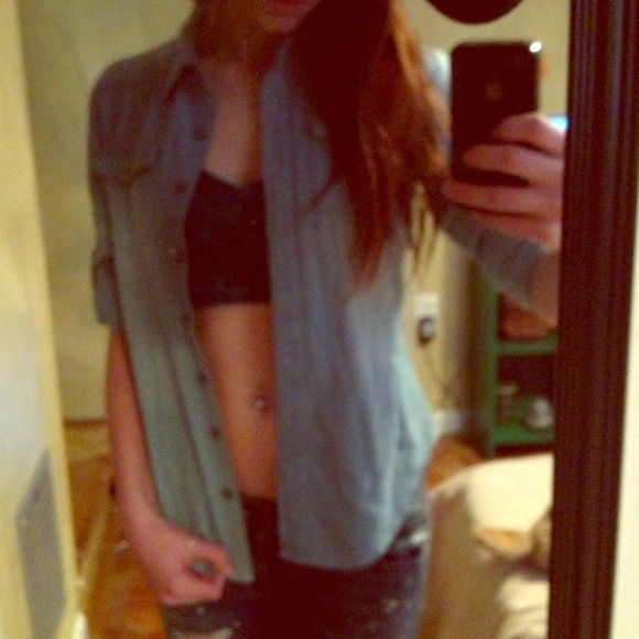 Denim button up/cover up