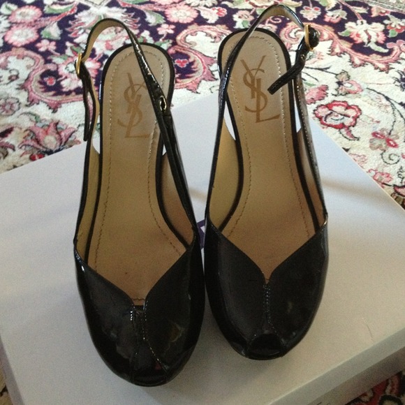 YSL AUTHENTIC patent leather heels