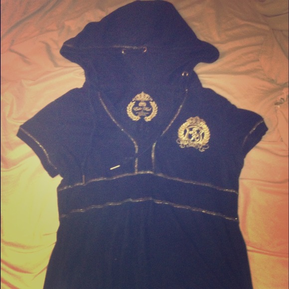 💗Traded💗Ecko black and gold hooded shirt