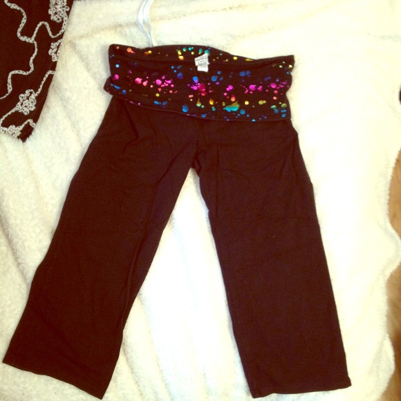 Cropped VS bling yoga pants size L