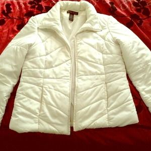 REDUCED! White puff jacket