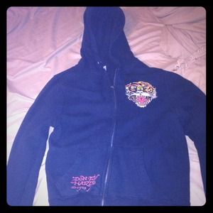 💗Traded💗Ed hardy tiger zip up hoodie