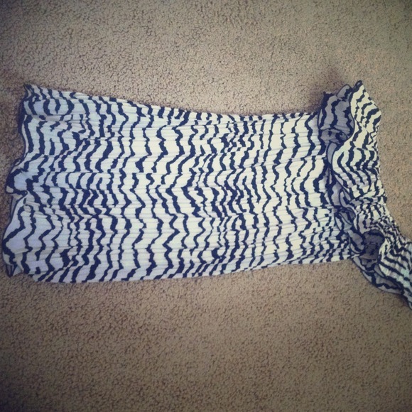 Zebra dress off shoulder